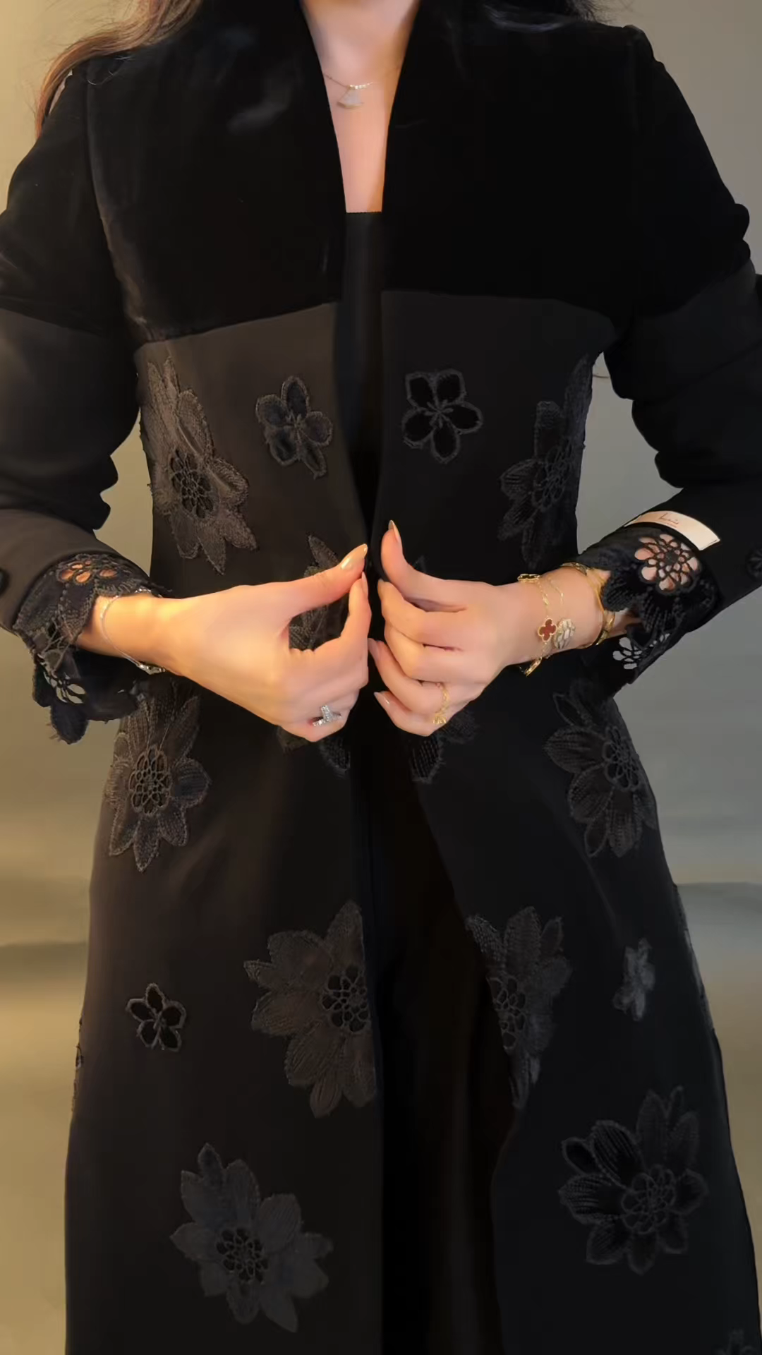 Floral Fashion Slim-Fit Elegant Robe