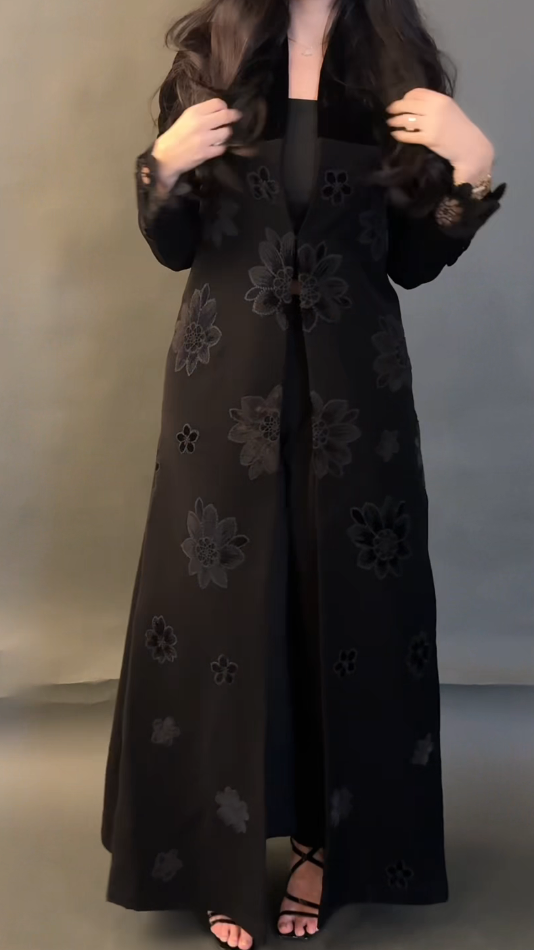 Floral Fashion Slim-Fit Elegant Robe