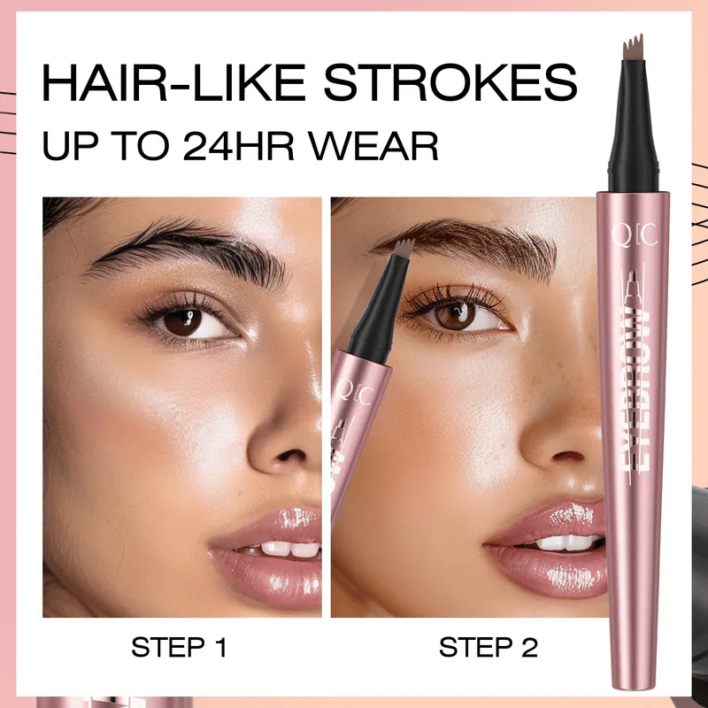 Smooth, Smudge-Proof 4-Tip Liquid Eyebrow Pen