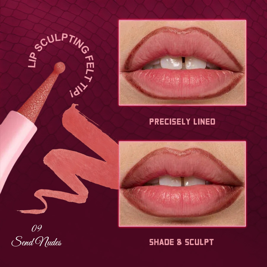 PAGE VINE Smudge-proof, smooth-applying round-tipped lip makeup pencil